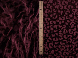 Velvet Burnout Knit Animal Print Fabric