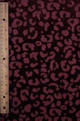 Velvet Burnout Knit Animal Print Fabric
