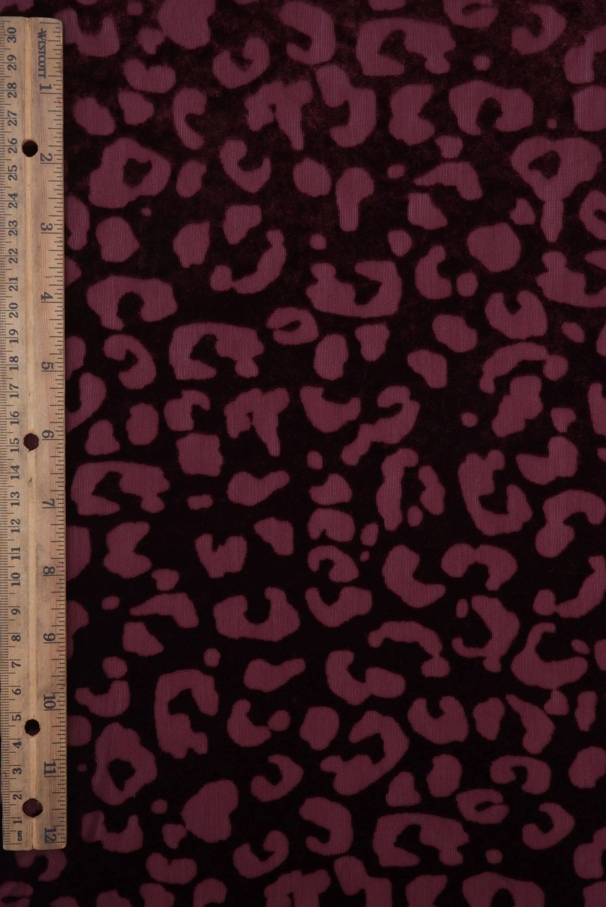 Animal Print Velvet Burnout Knit Fabric 55" Wide