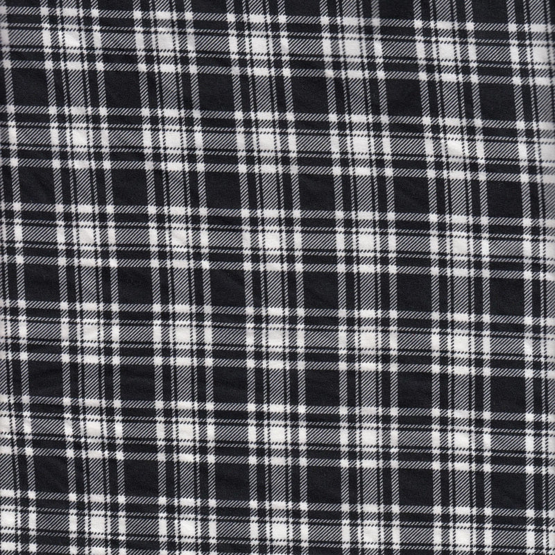 DTY Brushed Plaid Print Knit Fabric 58/60" Wide
