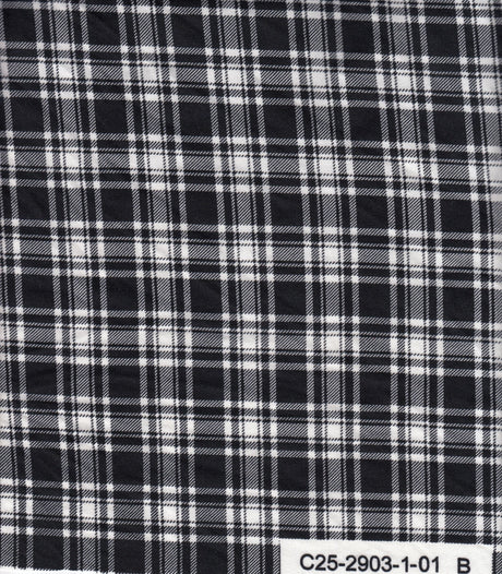 Plaid Print Knit Fabric