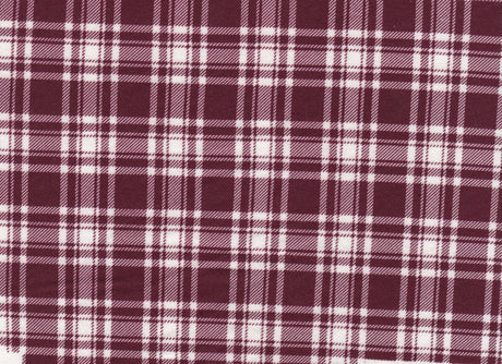 DTY Brushed Plaid Print Knit Fabric 58/60" Wide