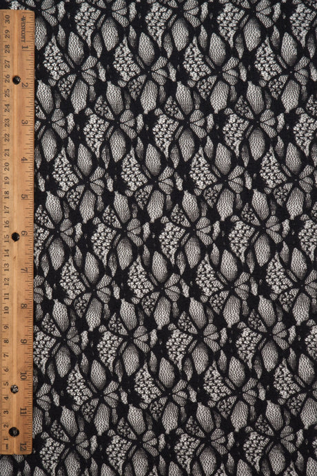Bubble Ditsy Flower Lace Fabric