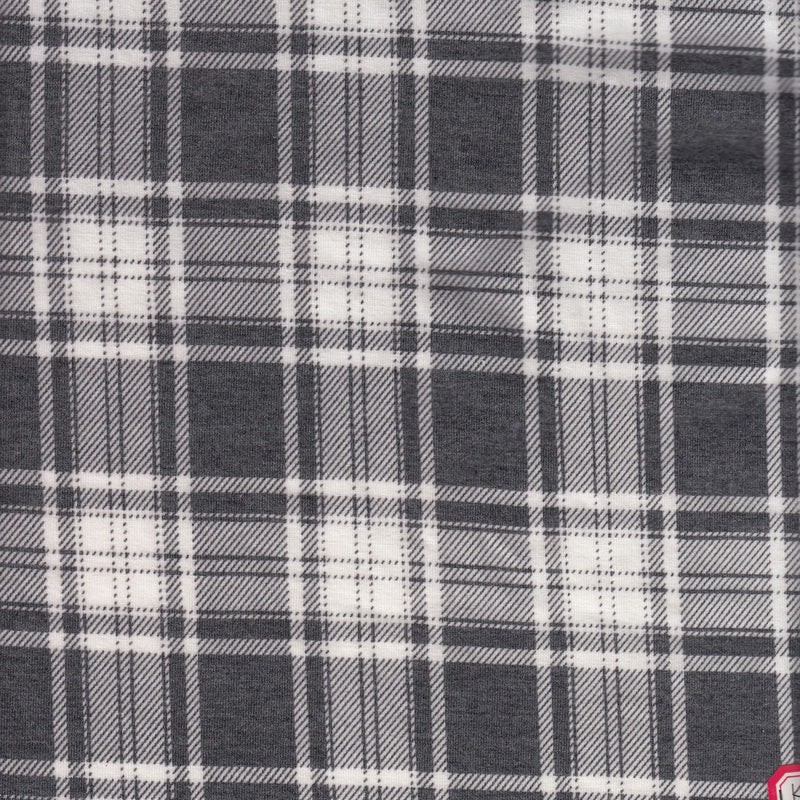 Plaid Print Knit Fabric