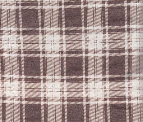 Plaid Print Knit Fabric