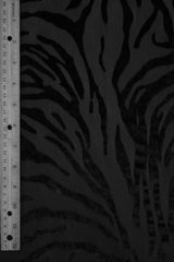 Zebra Velvet Burnout Knit Fabric