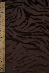 Zebra Velvet Burnout Knit Fabric