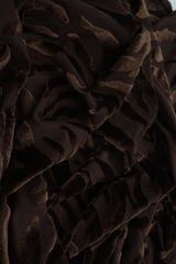 Zebra Velvet Burnout Knit Fabric