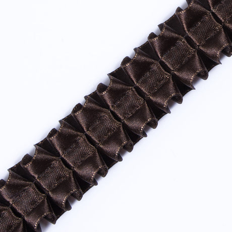 Italian Espresso Box Pleated Trimming - 1"
