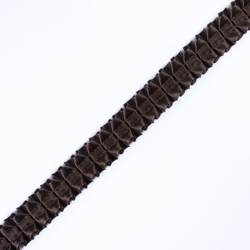 Italian Espresso Box Pleated Trimming - 1"