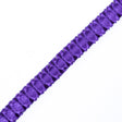 Italian Purple Box Pleated Trimming - 1"