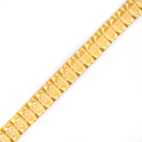 Italian Yellow Box Pleated Trimming - 1"