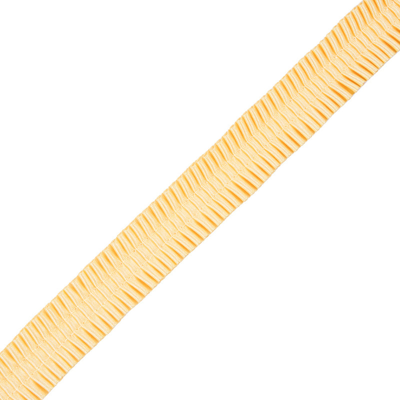 Italian Yellow Deep Knife Pleated Trimming - 1"
