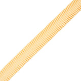 Italian Yellow Deep Knife Pleated Trimming - 1"