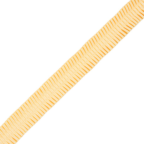 Italian Yellow Deep Knife Pleated Trimming - 1"