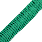 Italian Kelly Green Deep Knife Pleated Trimming - 1"