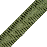 Italian Green Deep Knife Pleated Trimming - 1"