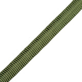 Italian Green Deep Knife Pleated Trimming - 1"