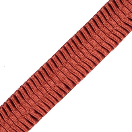 Italian Copper Deep Knife Pleated Trimming - 1"
