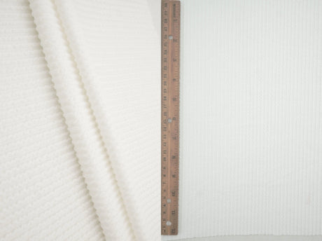 Knit Jacquard Rib Fabric 1 Yard Soft Stretch Textured Knit 52" Wide