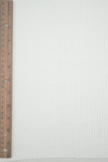 1 Yard 52" Knit Jacquard Rib Fabric 80% Polyester 15% Rayon 5% Spandex 230 GSM