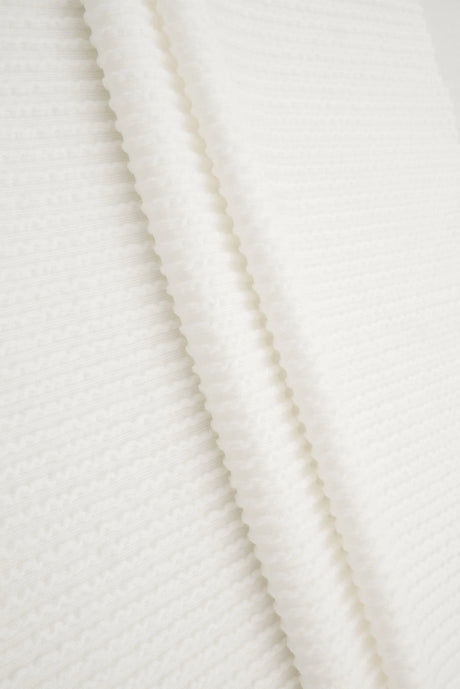 1 Yard 52" Knit Jacquard Rib Fabric 80% Polyester 15% Rayon 5% Spandex 230 GSM