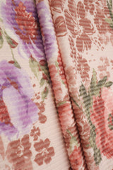 Double Knit Jacquard Floral Fabric