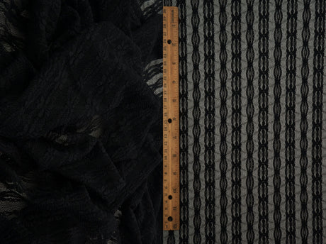 Ditsy Flower Stripe Nylon Spandex Lace