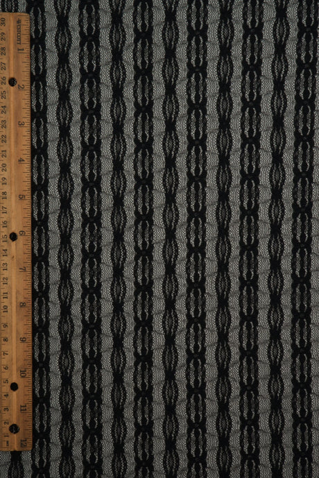 Ditsy Flower Stripe Nylon Spandex Lace
