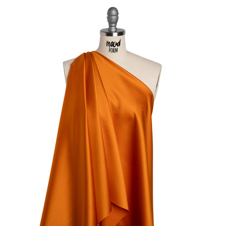 Polyester Satin - Ultra Pumpkin - Reverie Collection