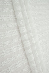 Ditsy Flower Stripe Nylon Spandex Lace