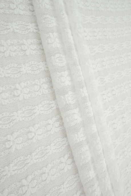 Ditsy Flower Stripe Nylon Spandex Lace