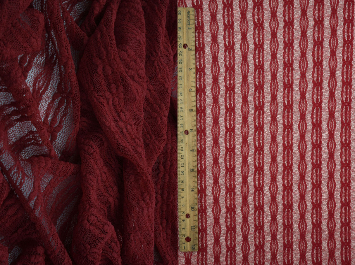Ditsy Flower Stripe Nylon Spandex Lace
