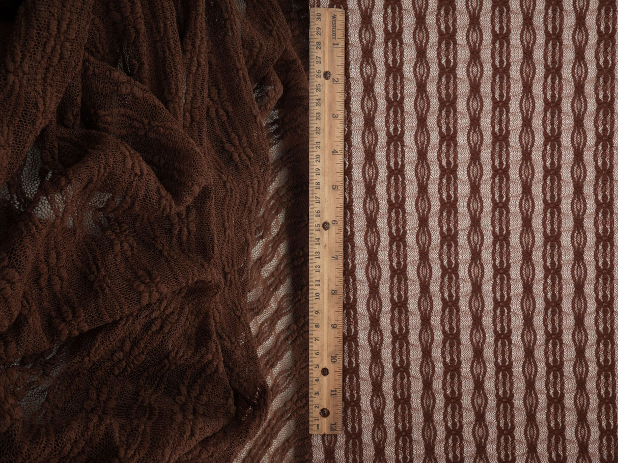 Ditsy Flower Stripe Nylon Spandex Lace