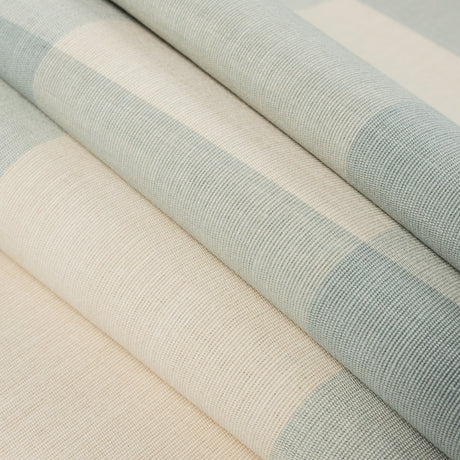 Spa Blue Buffalo Checked Cotton Woven