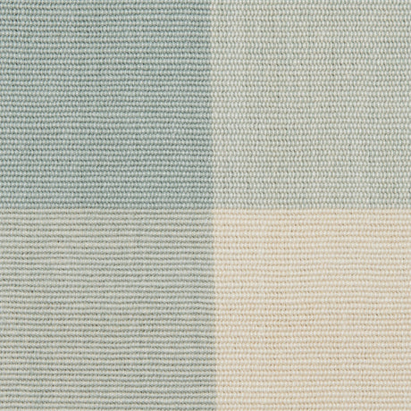 Spa Blue Buffalo Checked Cotton Woven