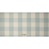 Spa Blue Buffalo Checked Cotton Woven
