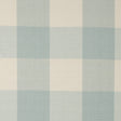 Spa Blue Buffalo Checked Cotton Woven