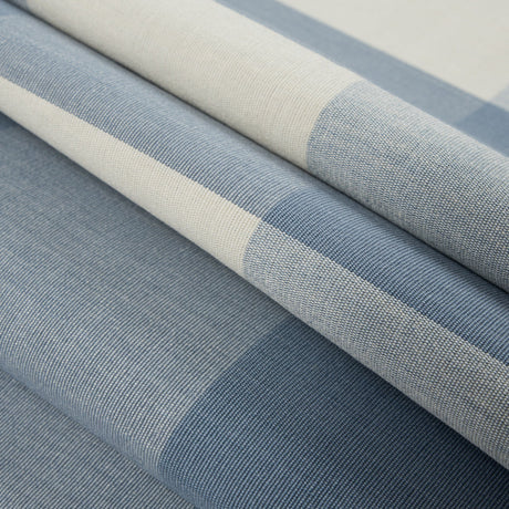 Soft Blue Buffalo Checked Cotton Woven