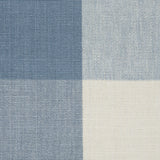 Soft Blue Buffalo Checked Cotton Woven