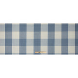 Soft Blue Buffalo Checked Cotton Woven