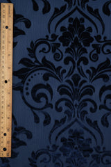 Damask Velvet Burnout Fabric
