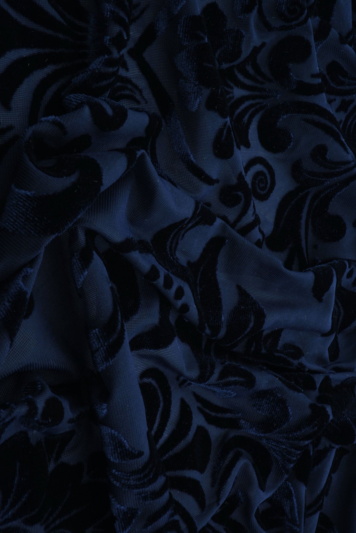 Damask Velvet Burnout Fabric
