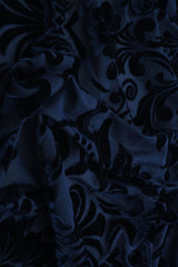 Damask Velvet Burnout Fabric