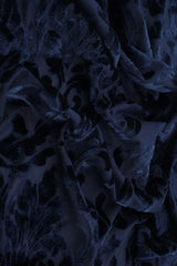 Damask Velvet Burnout Fabric 55" Wide