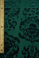 Damask Velvet Burnout Fabric