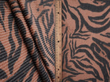 Zebra Print Double Knit Fabric 56/57" Soft Stretchy Polyester Rayon Spandex