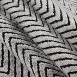 Gray Chevron Polyester Chenille
