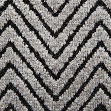 Gray Chevron Polyester Chenille