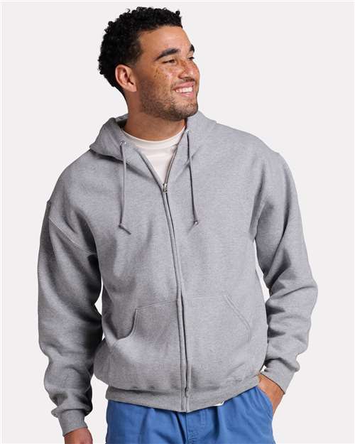 Jerzees Rugged Unisex Full-Zip Hooded Sweatshirt